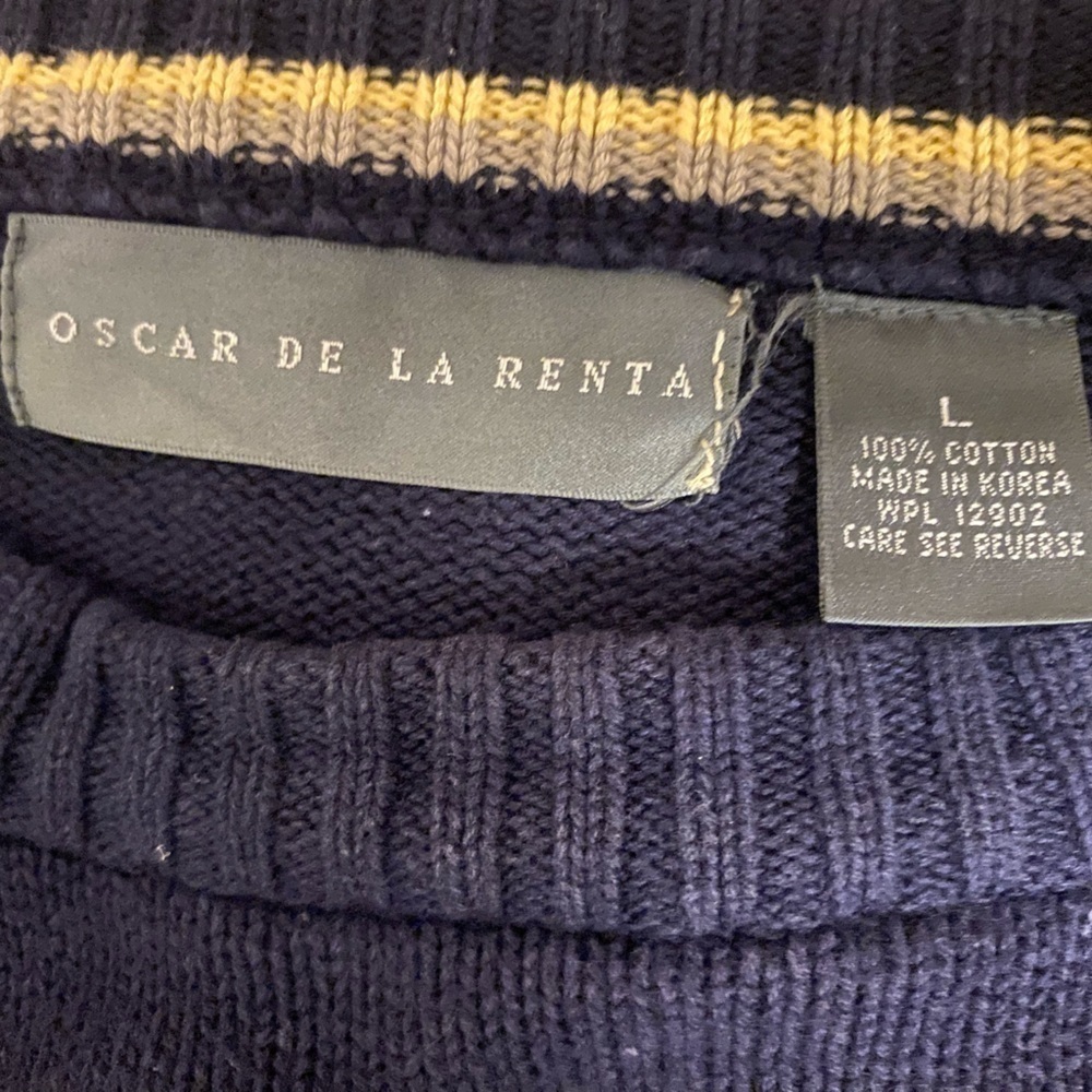 Oscar De La Renta men’s sweater size Large - Picture 3 of 5